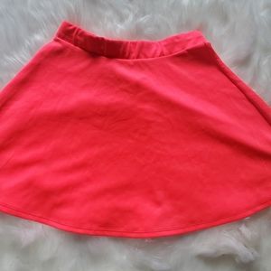 Neon hot pink skater skirt!